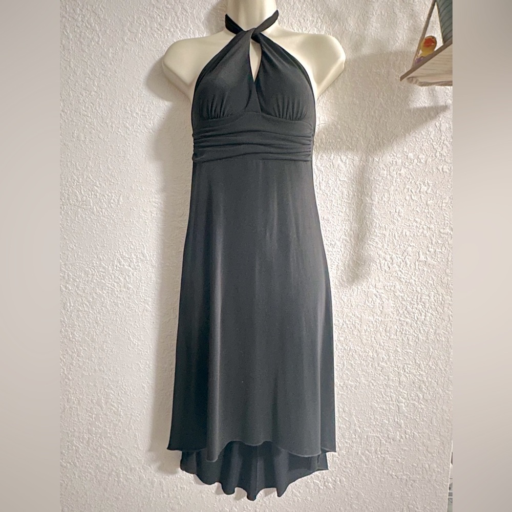 Black Dress- Key Hole/High Low